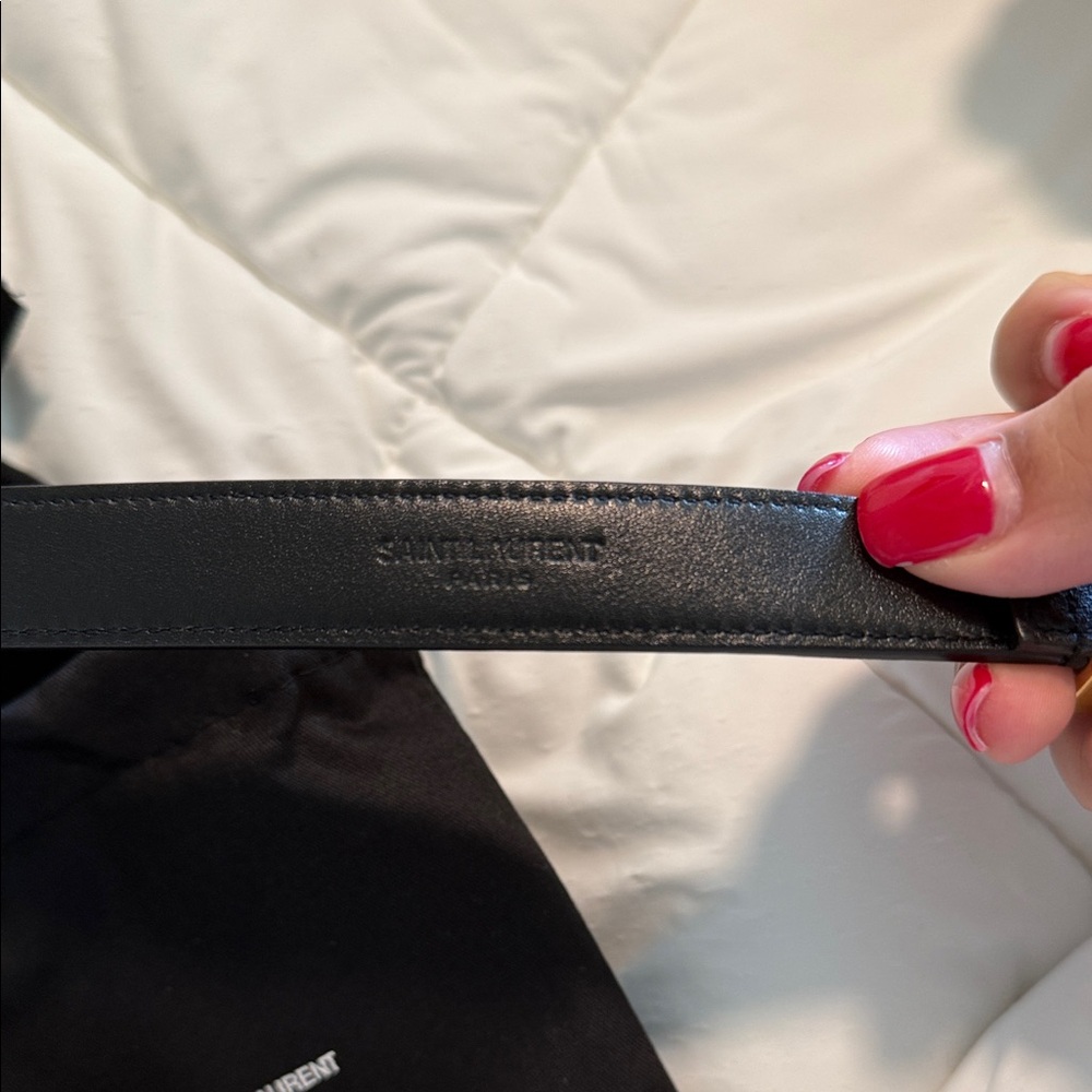 CASSANDRE BELT IN SHINY LEATHER - Picture 4 of 4